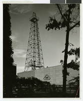 Photograph of the exterior of Hughes Research Laboratories, Culver City, California, circa 1940s