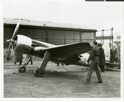 Photograph of the Hughes Racer, Newark Airport, New Jersey, January 1937