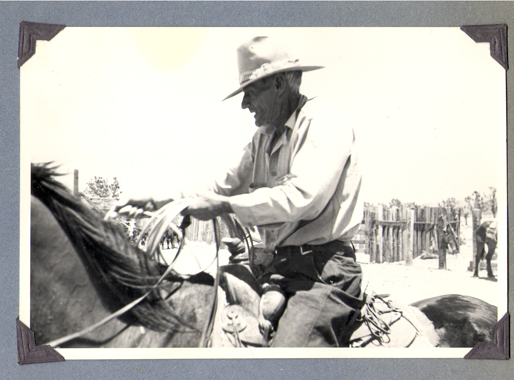 One of the foremen on horseback at Walking Box Ranch, Nevada: photographic print