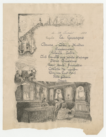 La Gascogne steamship menu, January 24, 1888