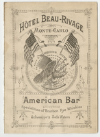 Hôtel Beau-Rivage, American bar, beverage list