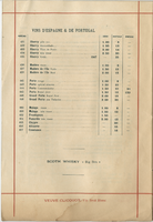 Restaurant Paillard, alcoholic beverage list, July 1896