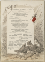 Thanksgiving menu, November 29, 1883, Hotel Emery