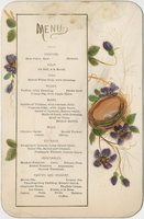 Thanksgiving menu, 1883, Centropolis Hotel