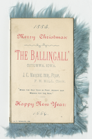 Christmas and New Year menu, 1883-1884, The Ballingall