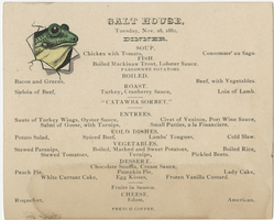 Galt House, menu, Tuesday, November 28, 1882