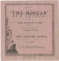 Morgan, menu, Sunday, February 19, 1882