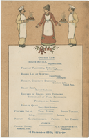 Peabody Hotel menu, December 25, 1879 