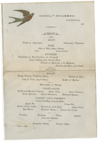 Galt House menu, October 1, 1882