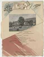 Fourth of July menu, 1890, Mountain Park Hotel