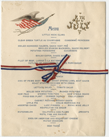 Fourth of July menu, Howland Hotel