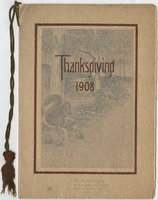 Thanksgiving dinner menu, November 26, 1908, The Kahler