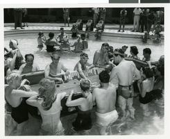 Photograph of poolside gambling, Las Vegas, 1954