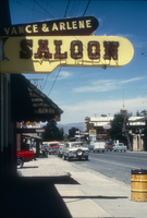 Slide of Vance and Arlene's Saloon, Austin, Nevada, 1986