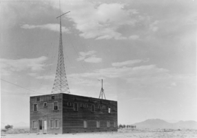 Film transparency of KGIX Radio Station, Las Vegas, Nevada, circa 1931-1932