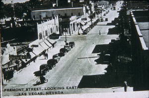 Slide of Fremont Street, Las Vegas, circa 1910