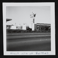West side view of Bertha's Gifts and Home Furnishings: pohotographic print