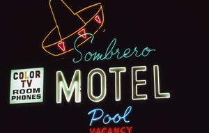 Sombrero Motel sign, Las Vegas, Nevada: photographic print