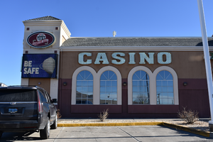 Pete's Gambling Hall wall mounted signs, Winnemucca, Nevada