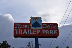 River Belle Trailer Park mounted sign, Verdi, Nevada