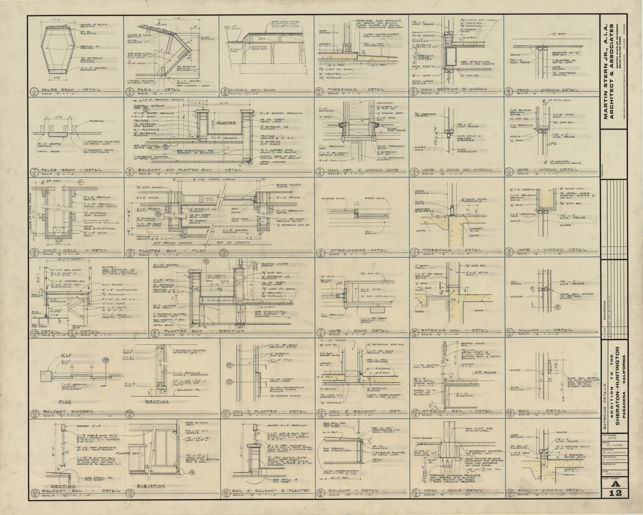 Huntington addition, architectural, electrical, mechanical, and plumbing: architectural drawings, image 013