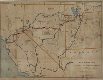 This 1923 historical map shows surrounding areas before the Nevada Test Site.