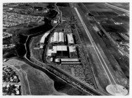 Aerial photograph of Hughes Airport, Culver City, California, circa early 1960s