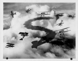 Film still of air combat scene from Hell's Angels, 1930