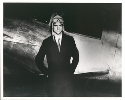 Photograph of Howard Hughes with Northrop Gamma Racer, January 1, 1936