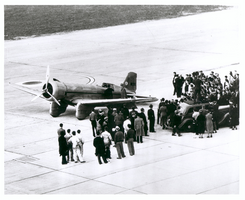 Photograph of Northrop Gamma Racer at Newark Airport, New Jersey, January 13, 1936