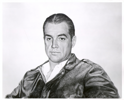 Portrait painting of Howard Hughes, circa 1940s