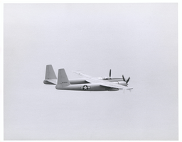 Photograph of the second XF-11 plane during a test flight, April 3, 1947