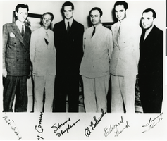 Photograph of Howard Hughes and other men, circa 1935-1945