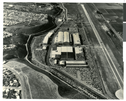 Aerial photograph of the Hughes Aircraft plant, Culver City, California, circa 1960s