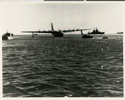 Photograph of the Flying Boat in the Los Angeles Harbor, November 2, 1947