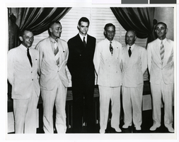 Photograph of Howard Hughes and others, circa 1930s