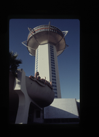 Photograph of the Landmark Hotel tower, Las Vegas, 1966-1970
