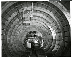 Photograph of the interior of the HK-1, Hughes Flying Boat, Los Angles Harbor, October 31, 1947
