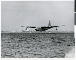 Photograph of the HK-1, Hughes Flying Boat, Los Angeles Harbor, November 2, 1947