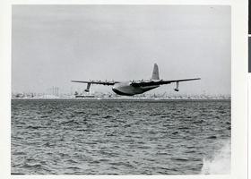 Photograph of Hughes Flying Boat during its test flight, November 2, 1947