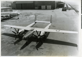 Photograph of the XF-11 prior to its first test flight in Culver City, California July 7, 1947