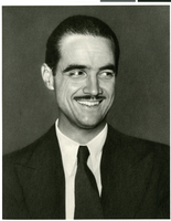 Portrait photograph of Howard Hughes, after the XF-11 accident, circa 1947-1950s