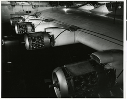 Photograph of Flying Boat engines after test flight, circa 1947