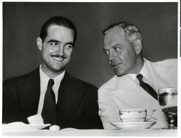 Photograph of Howard Hughes and Noah Dietrich, Houston, July 30, 1938