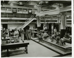 Photograph of the interior of Hughes Tool Co., Houston, Texas, circa 1950s