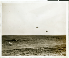 Photograph of planes on the horizon, March 30, 1936