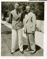 Photograph of Howard Hughes and Neil McCarthy, July 12, 1936