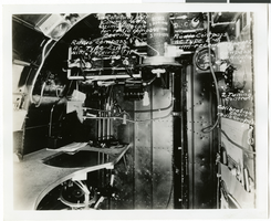 Photograph of plane's interior communications equipment, 1930-1950