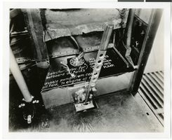 Photograph of interior valves for oil tanks, 1930-1950