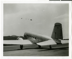 Photograph of taxiing aircraft, 1930-1950